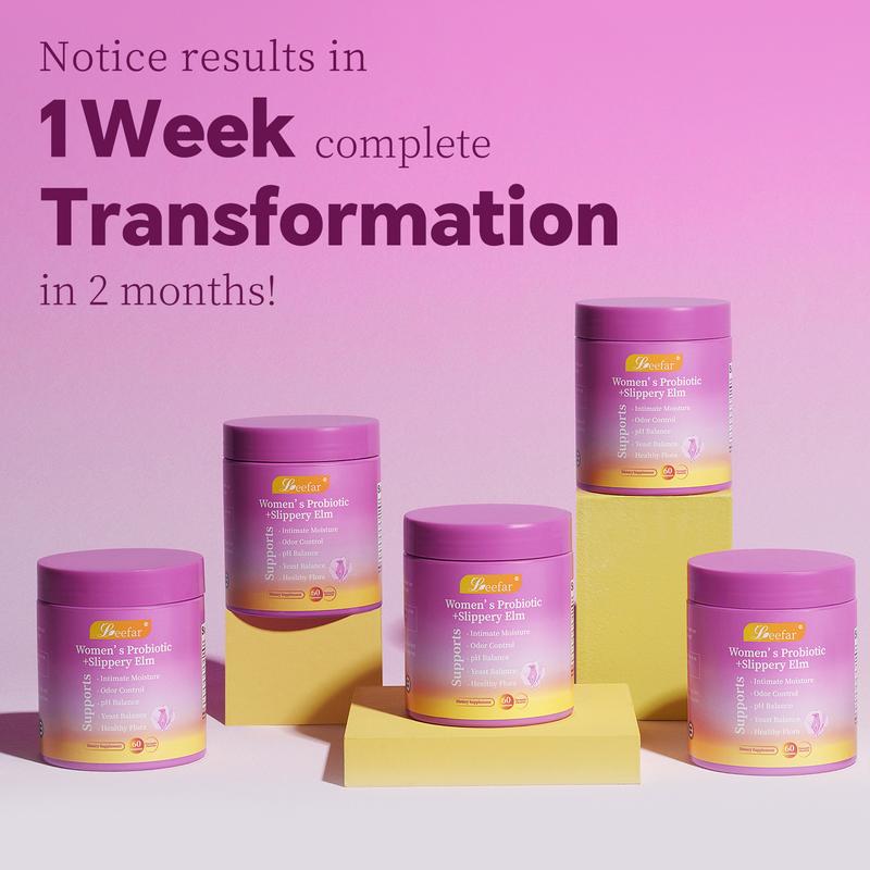 60 Pineapple Flavor Female Probiotic Gummies