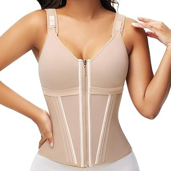 Women's Tummy Tuck Shapewear Vest Top With Adjustable Straps
